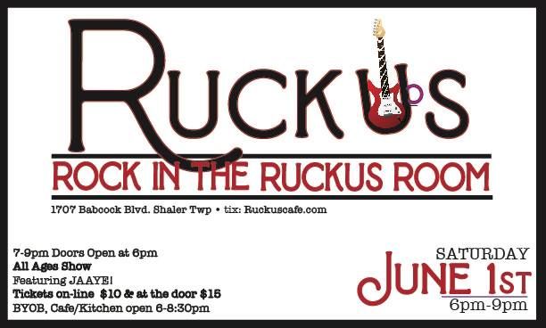 Rock in the Ruckus Room Featuring JAAYE!