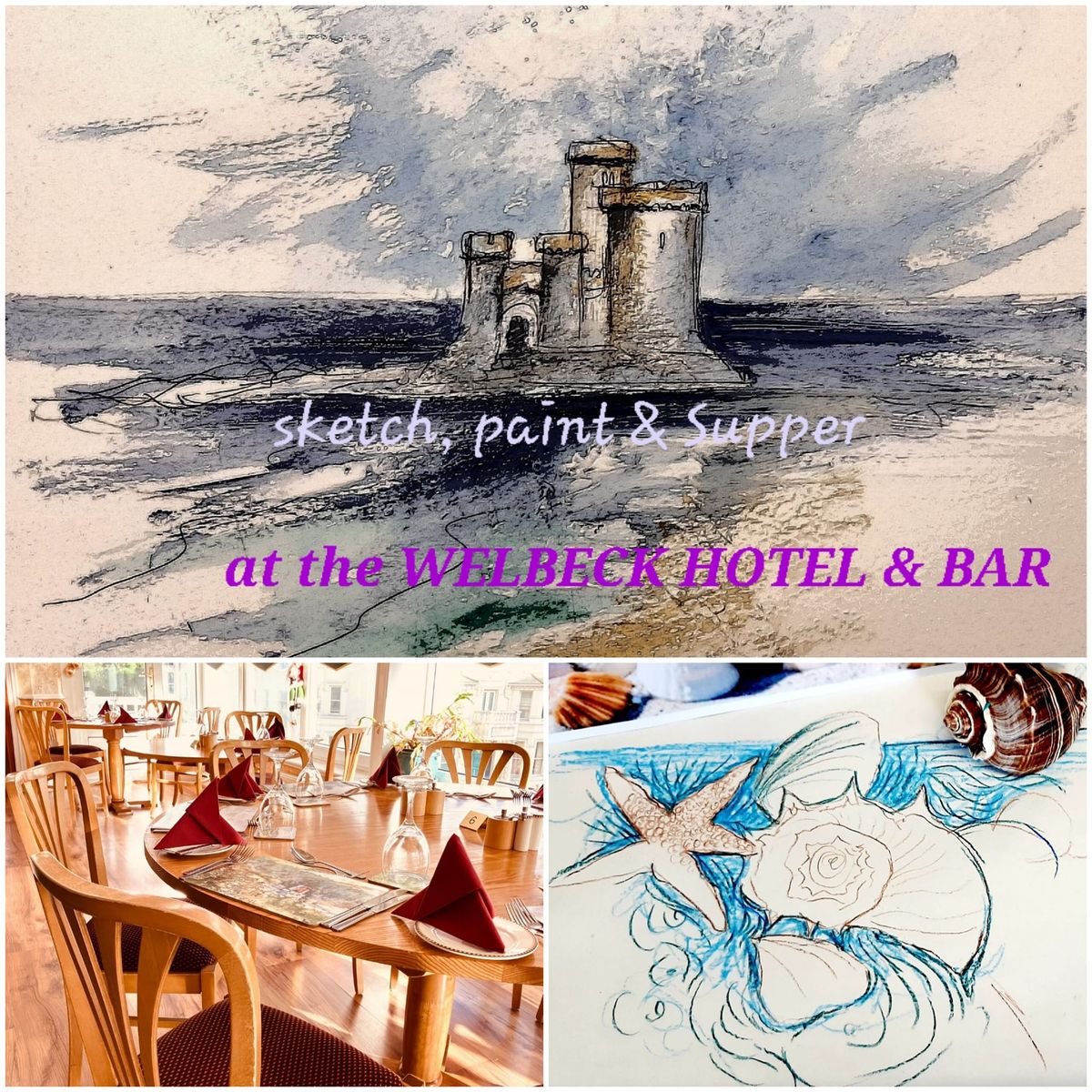 \u2606 Sketch, Paint & Supper at The Welbeck Hotel & Bar \u2606\ud83c\udfa8