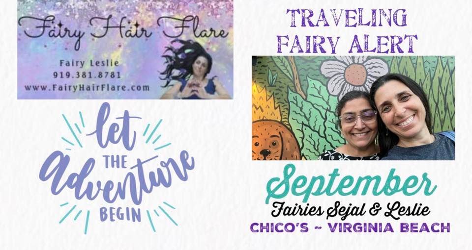 TRAVELING FAIRY: Fairy Hair Flare Sparkles CHICOS in Virginia Beach