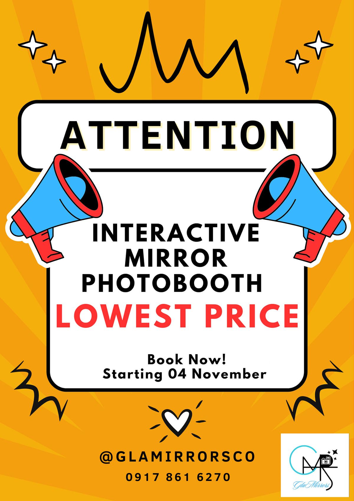 Elevate your Party with our Interactive Mirror Photobooth!