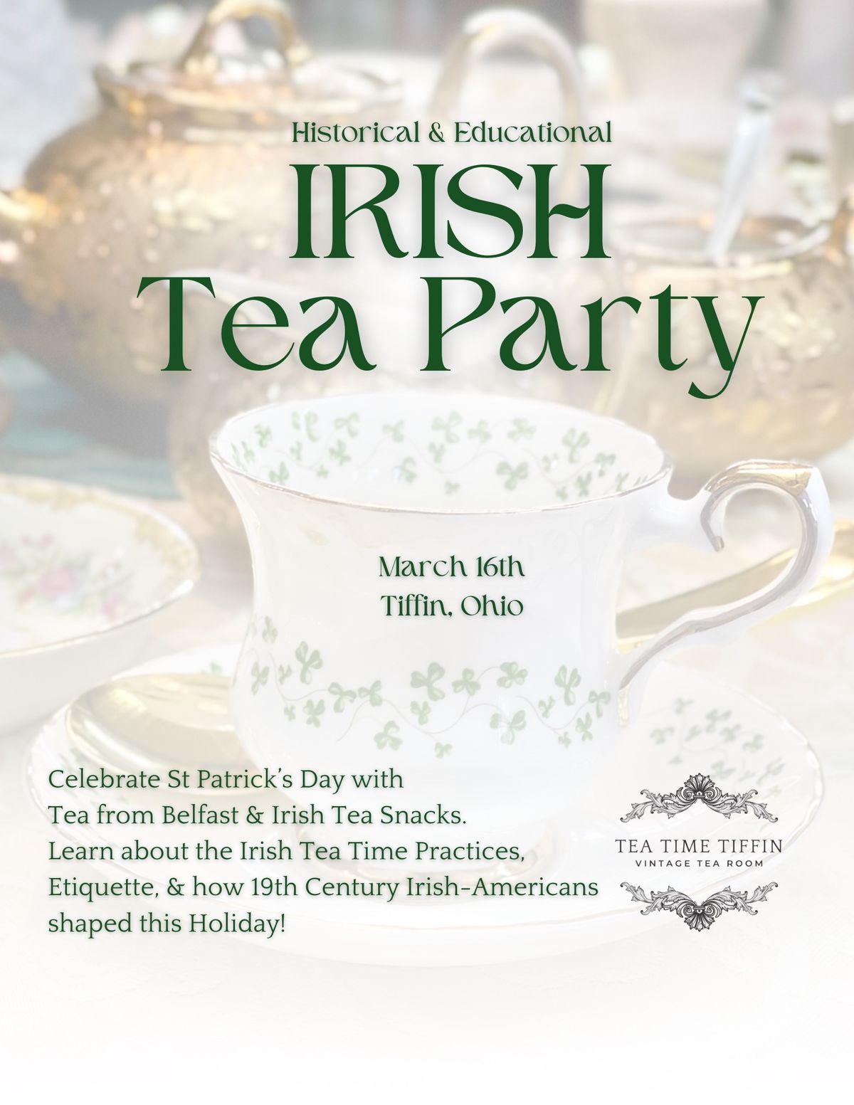 Irish Tea Party for St Patrick\u2019s Day