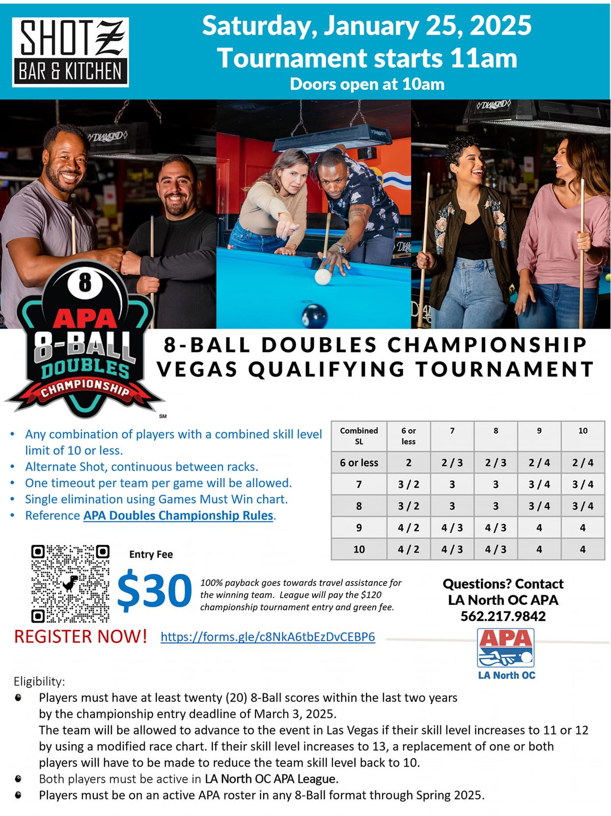 Showdown Series - 8-Ball Scotch Doubles Qualifier