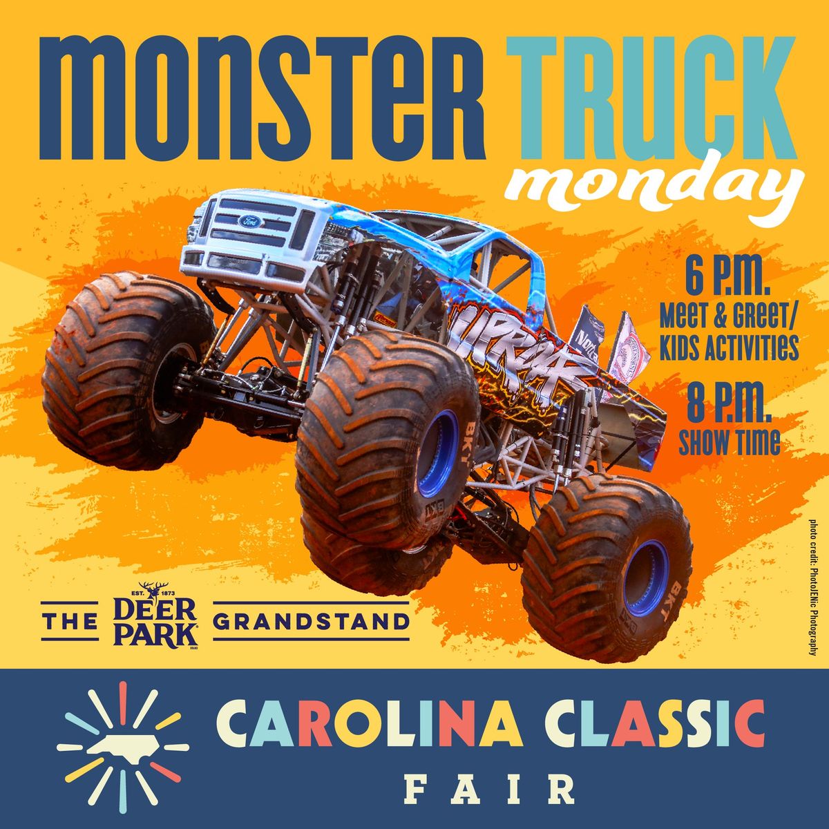 Monster Truck Monday presented by Deer Park Spring Water at the Carolina Classic Fair