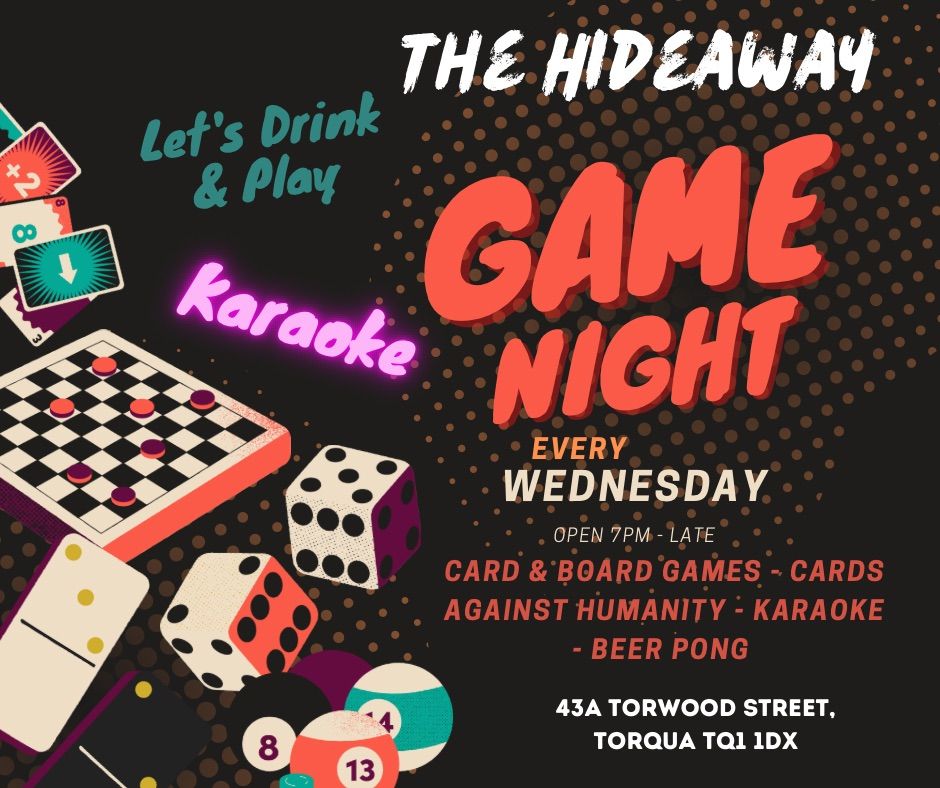 Midweek Games Nights @ The Hideaway