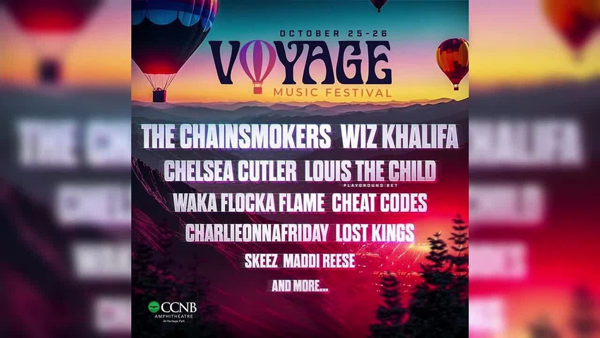 Voyage Music Festival (2 Day Pass) with The Chainsmokers, Wiz Khalifa, Chelsea Cutler, and more