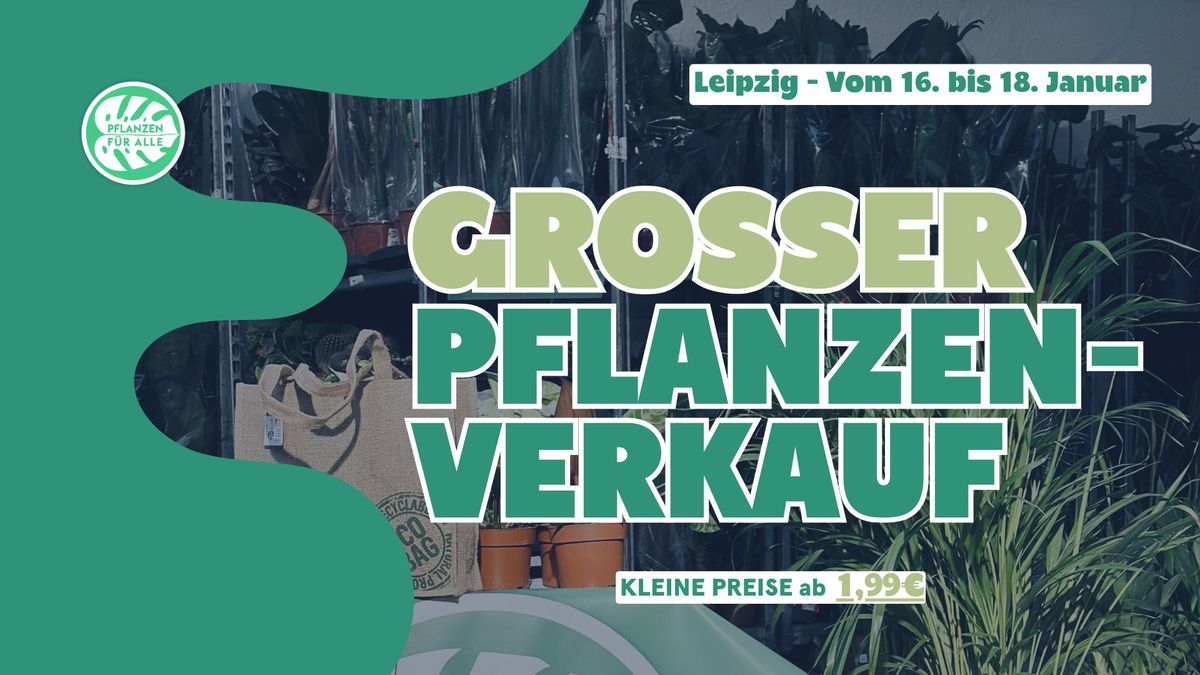 Gro\u00dfer Pflanzenverkauf - Leipzig