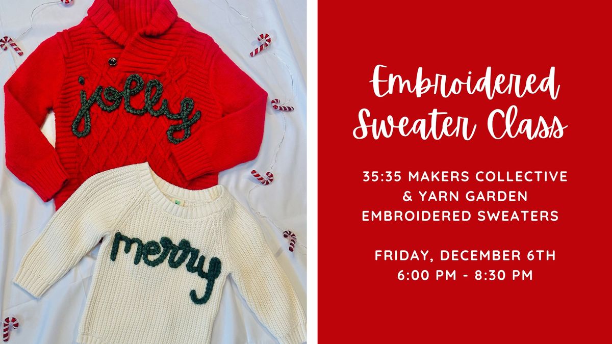 Embroidered Sweater Class