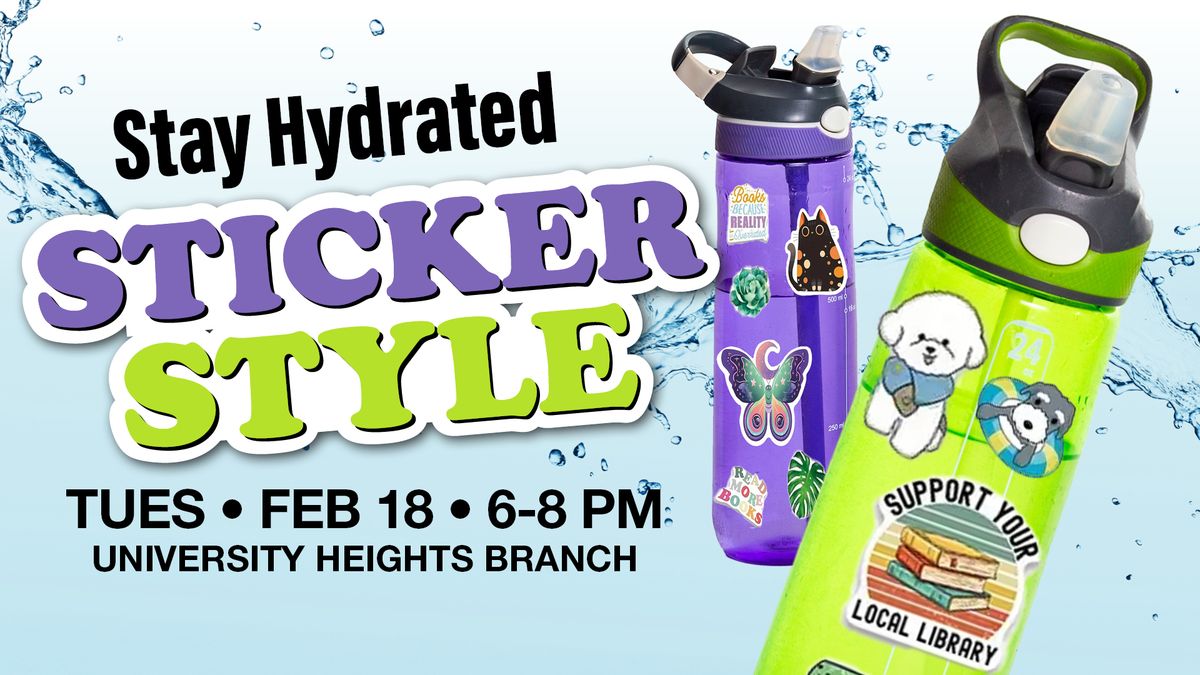 Stay Hydrated: Sticker Style