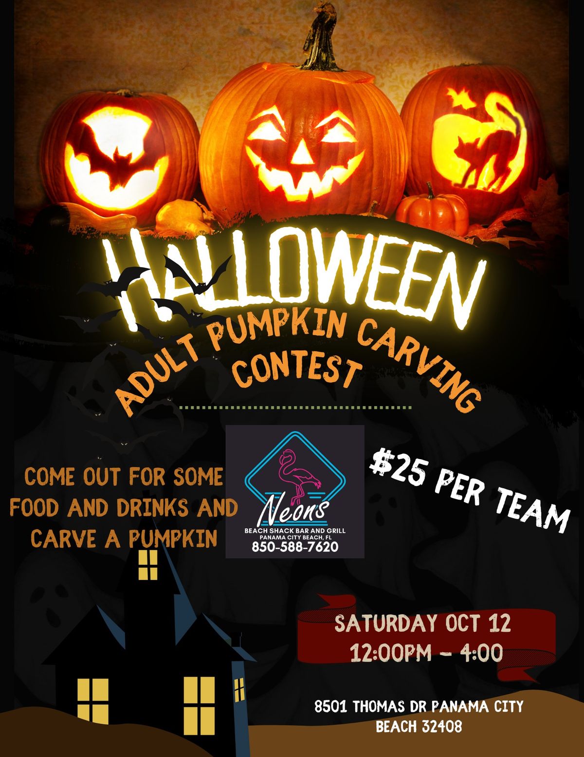 Neons Adult Pumpkin Carving Contest