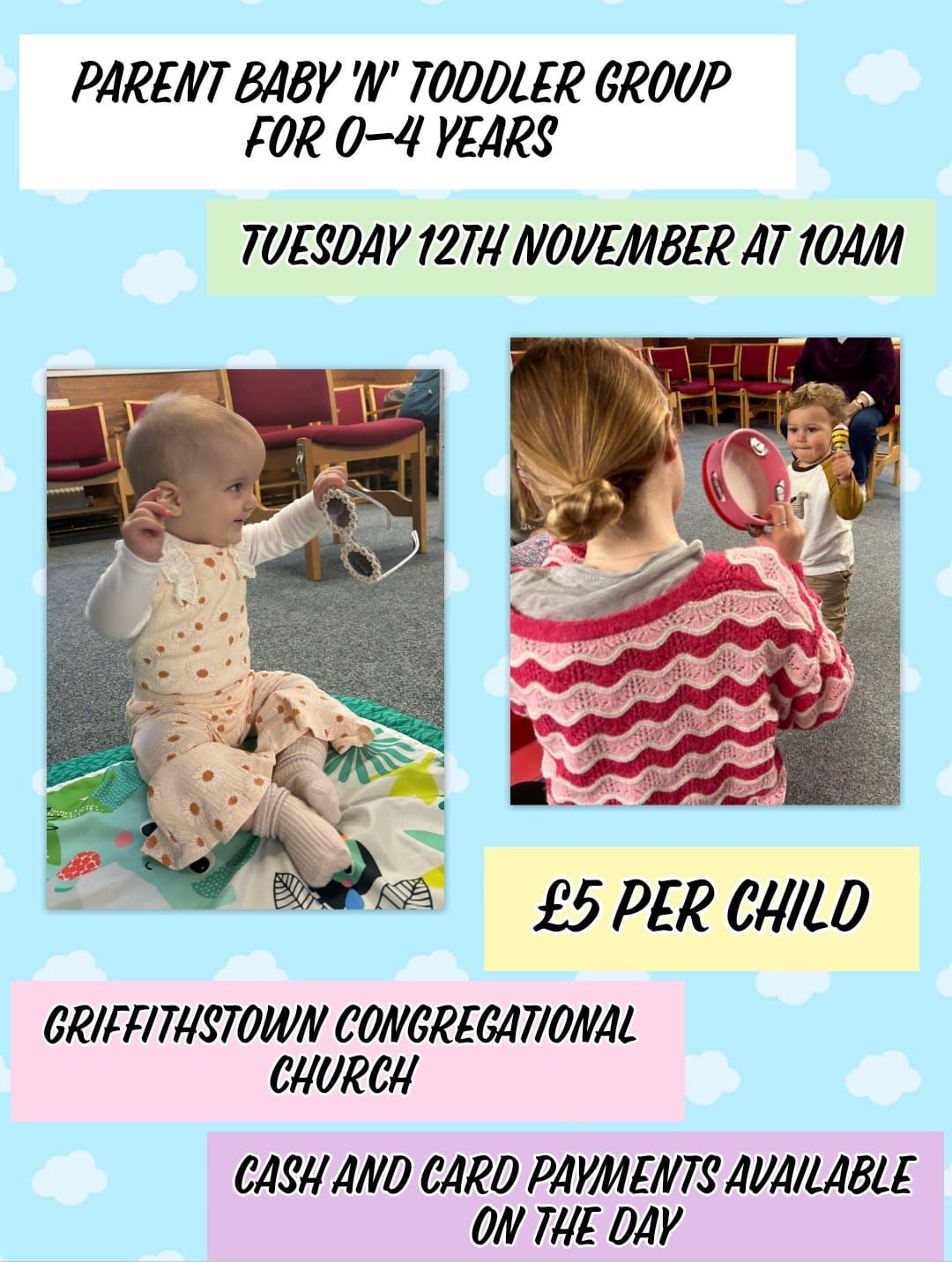 Griffithstown session for 0-4 years!