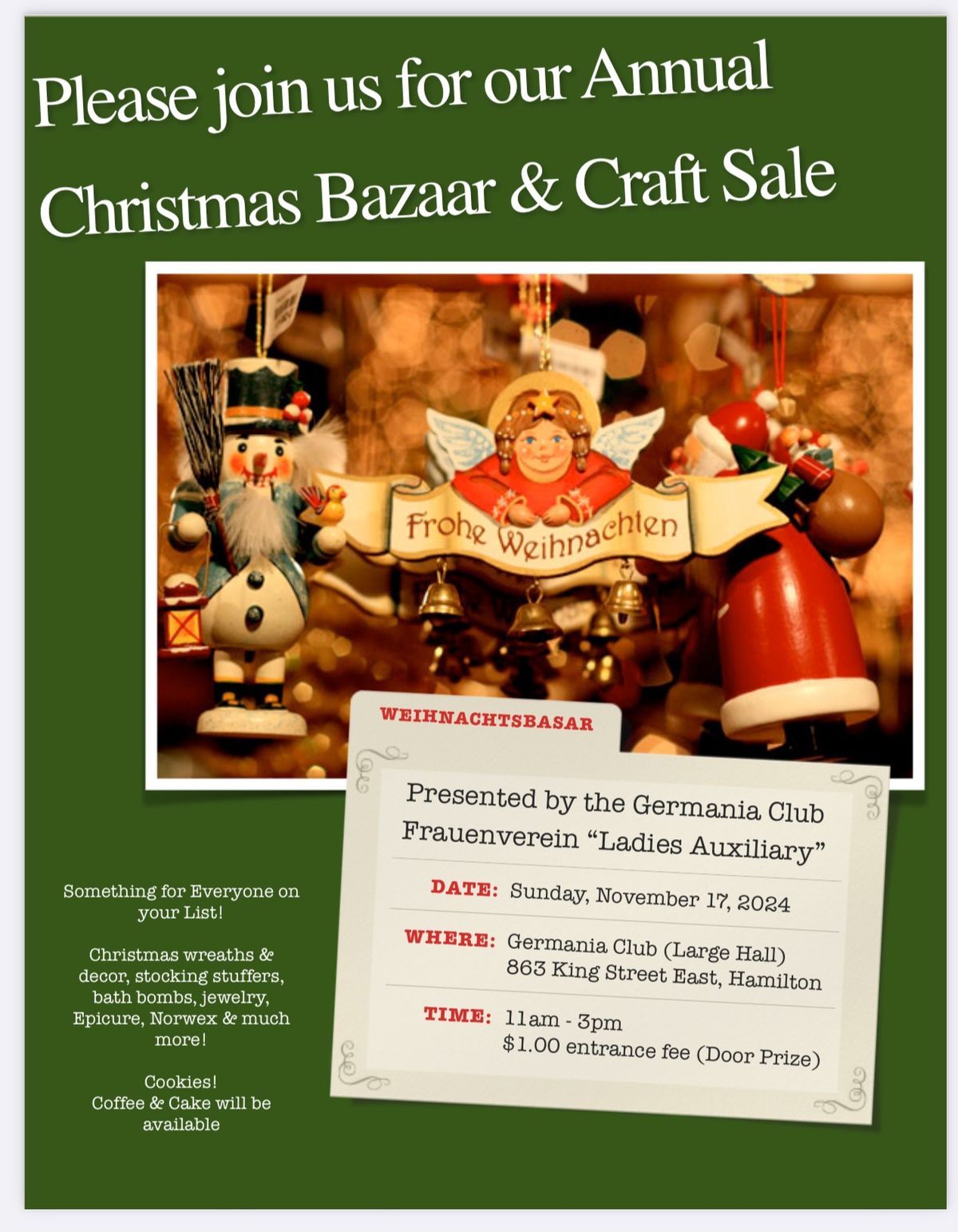 Christmas Bazaar & Craft Sale 