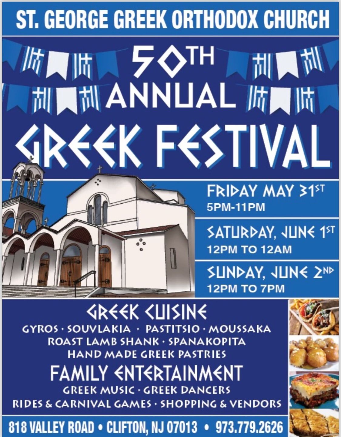 50th Annual Greek Festival, St. Greek Orthodox Church of Clifton