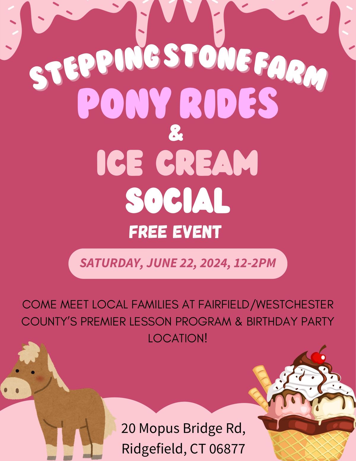 Pony rides & ice cream social 