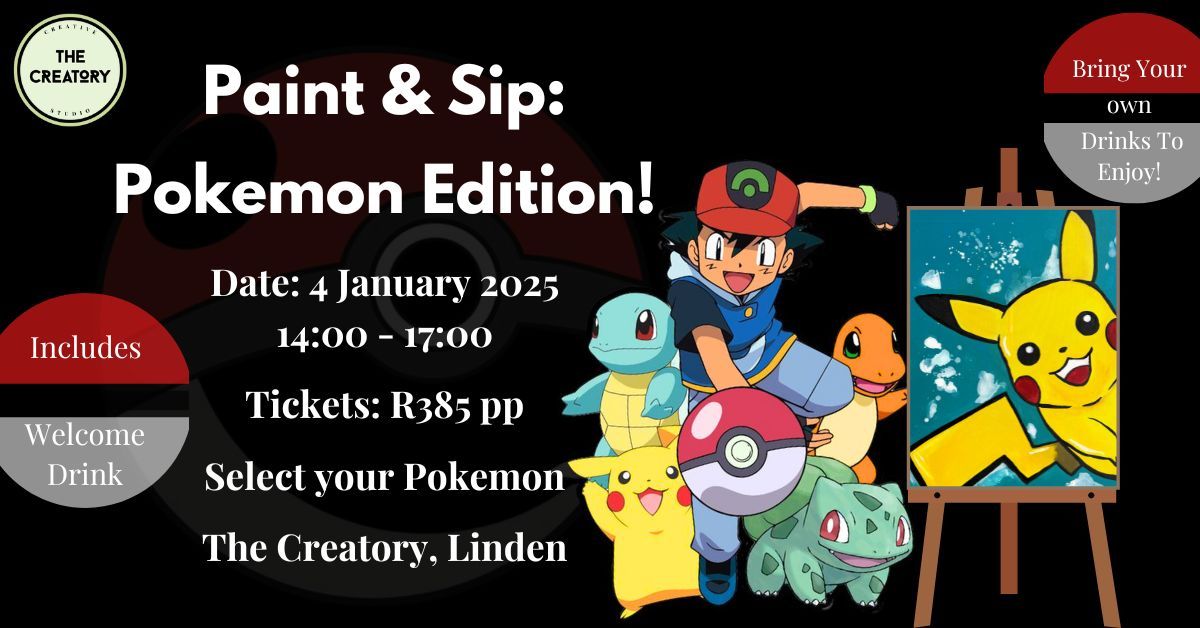 Paint & Sip: Pokemon Edition!