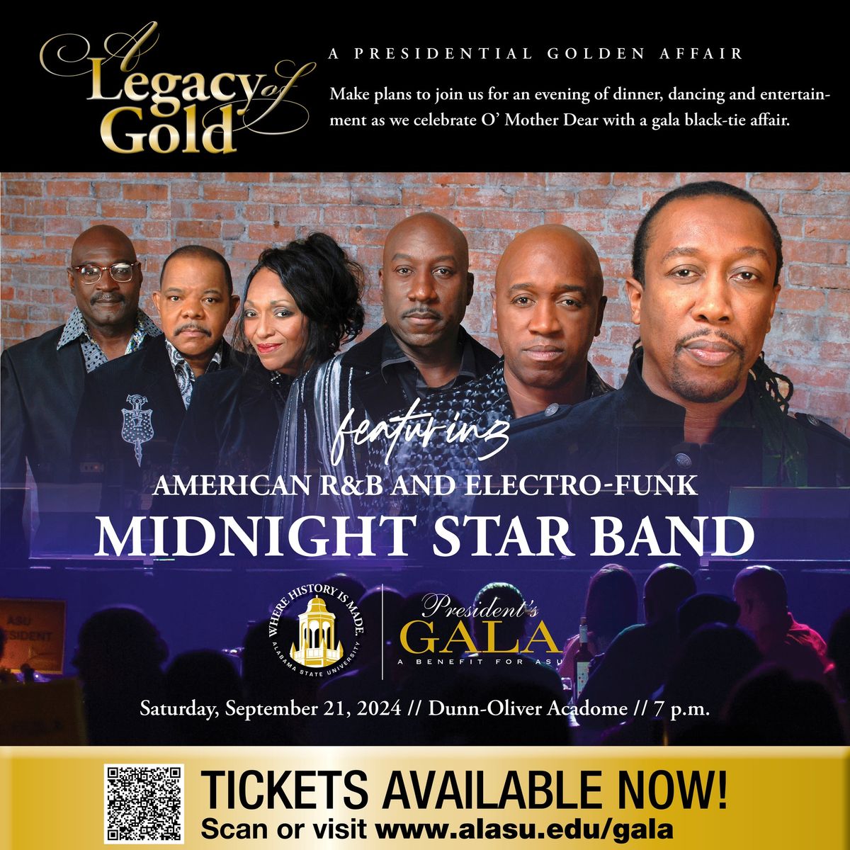 President's Gala featuring Midnight Star, Sept. 21