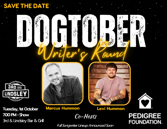 DOGTOBER Writers Round featuring Marcus Hummon, Jillian Cardarelli, Jake Rose & Grant Vogel