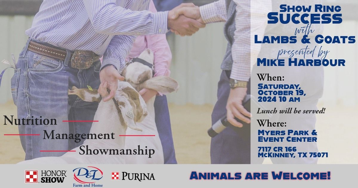 Show Ring Success with Lambs & Goats presented by Mike Harbour