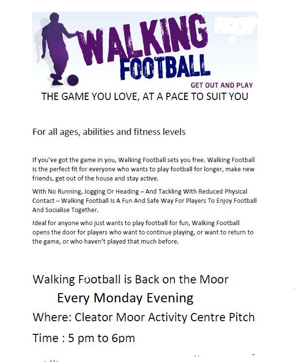Tuesday  Night Walking football  - All welcome 