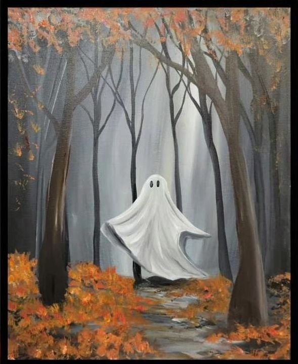 Spooky Forest Paint Night