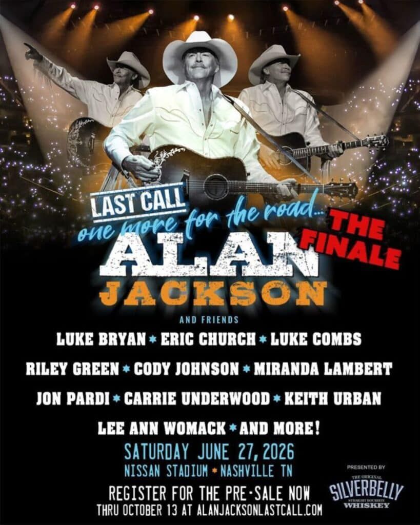 Alan Jackson with Luke Combs, Keith Urban, Cody Johnson, Carrie Underwood and more Nashville Tickets