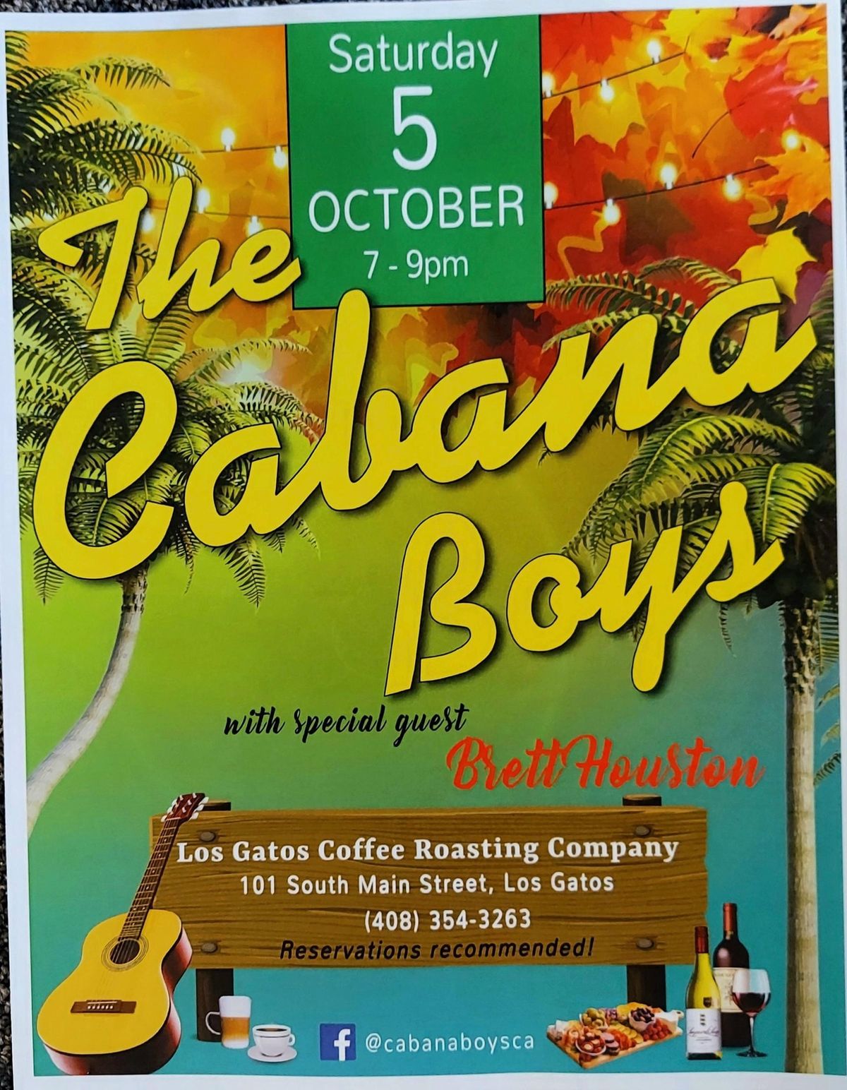 Cabana Boys at Los Gatos Coffee Roasting Company