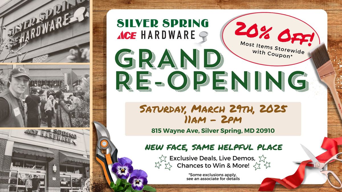 Silver Spring Ace Grand Reopening Celebration