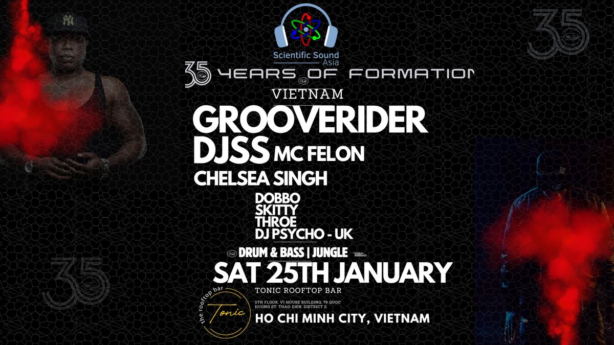 35 Years Of Formation: Grooverider, DJ SS & MC Felon Live!