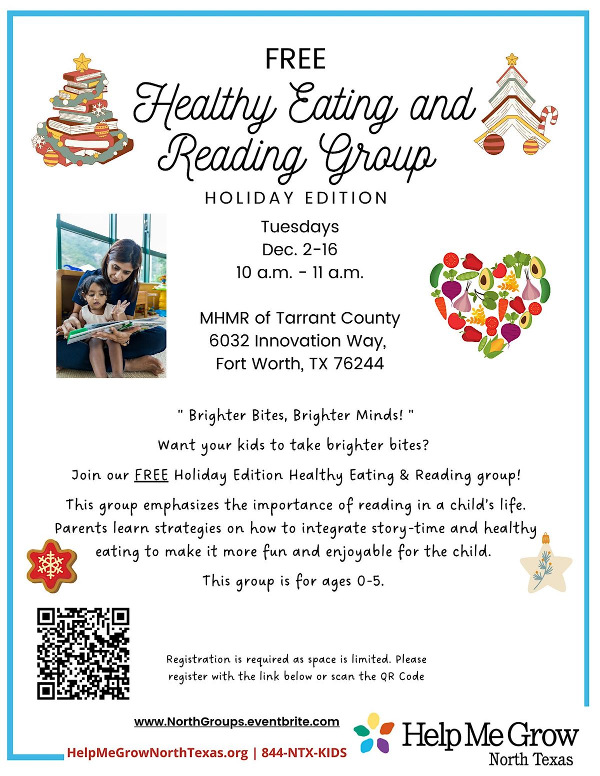 Face to Face Healthy Eating and Reading Holiday Edition - North Center
