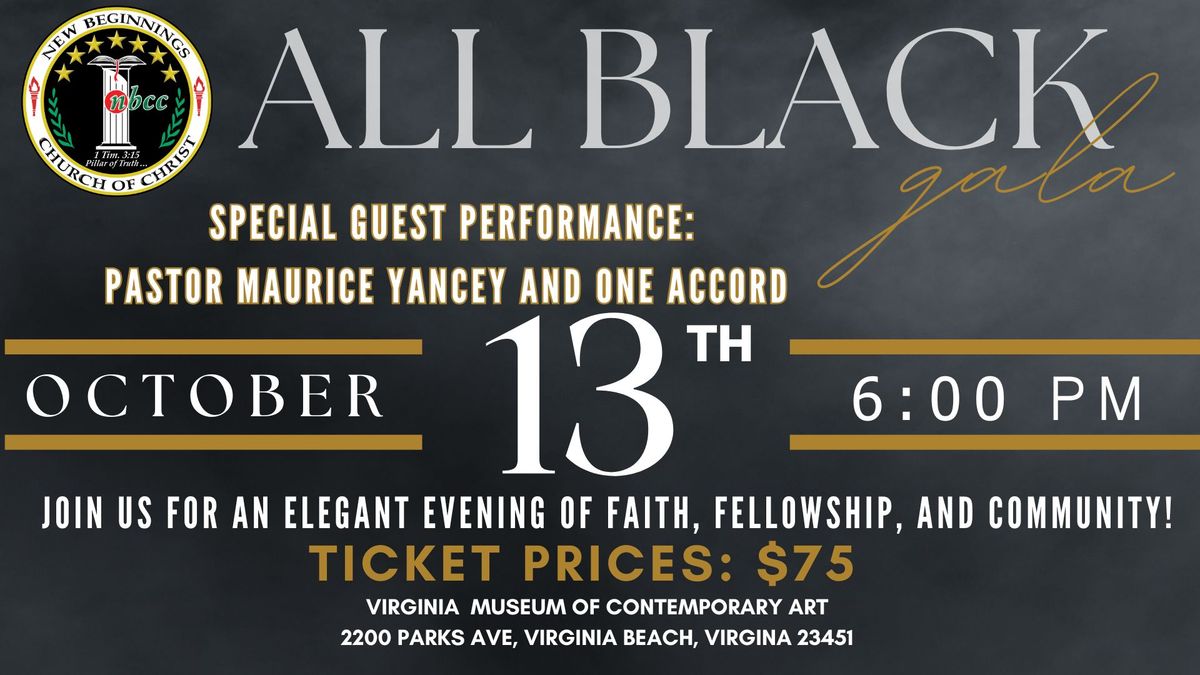 NBCC Homecoming Weekend: All Black Gala