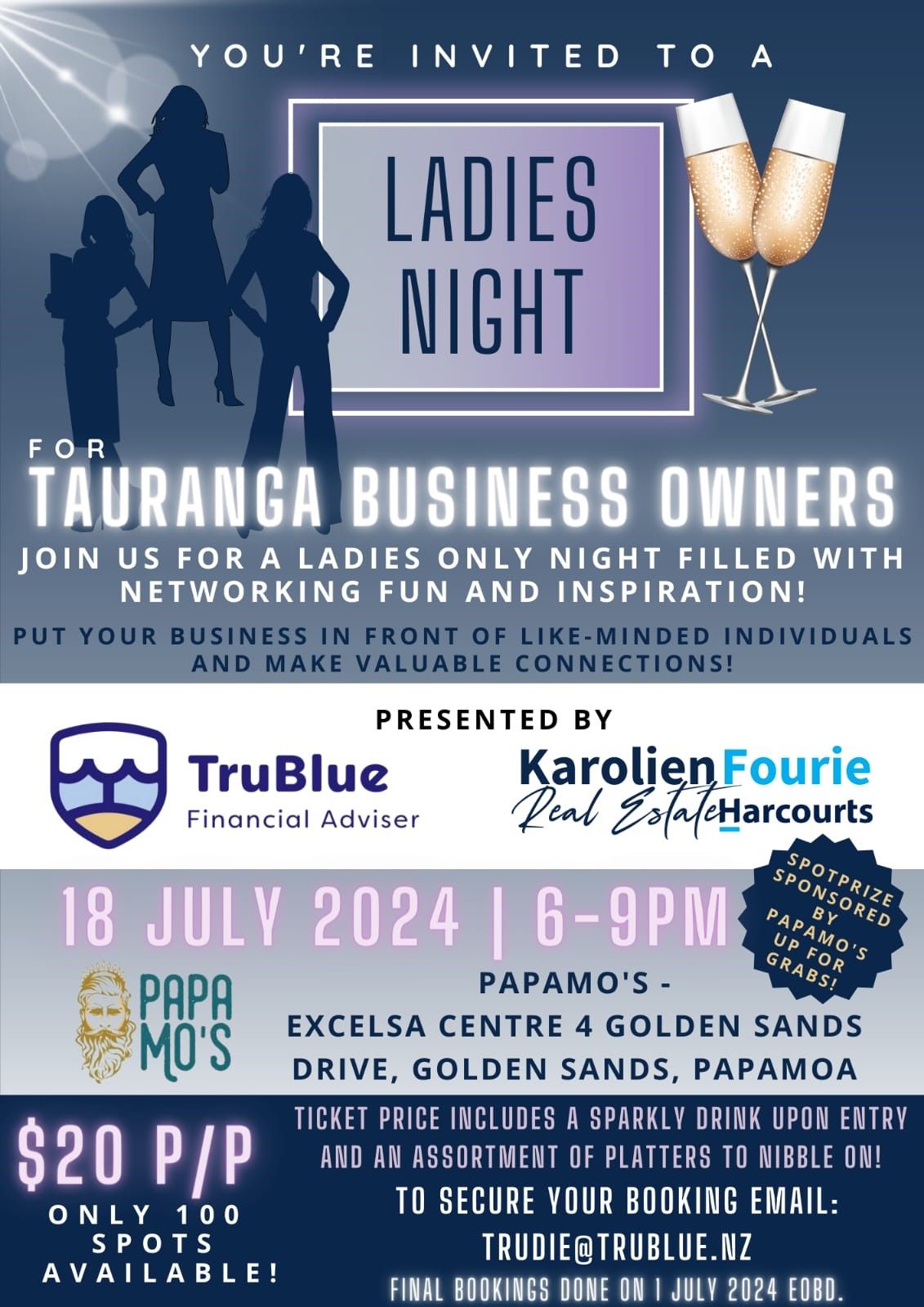 Ladies night - Tauranga Business owners