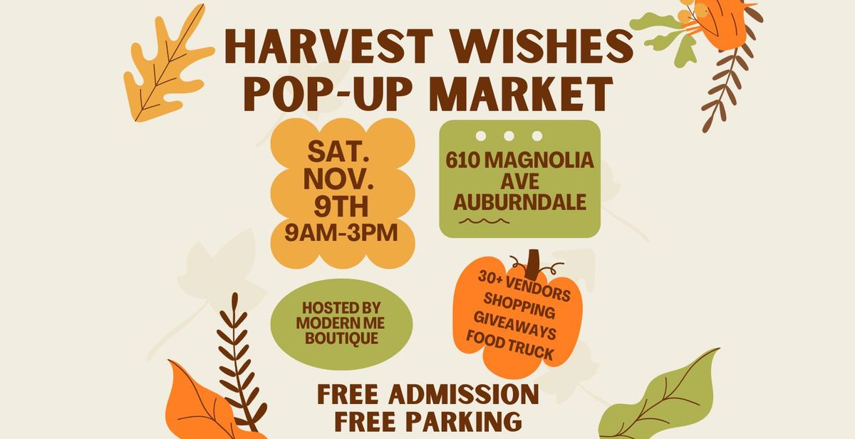 Harvest Wishes Pop-Up Market