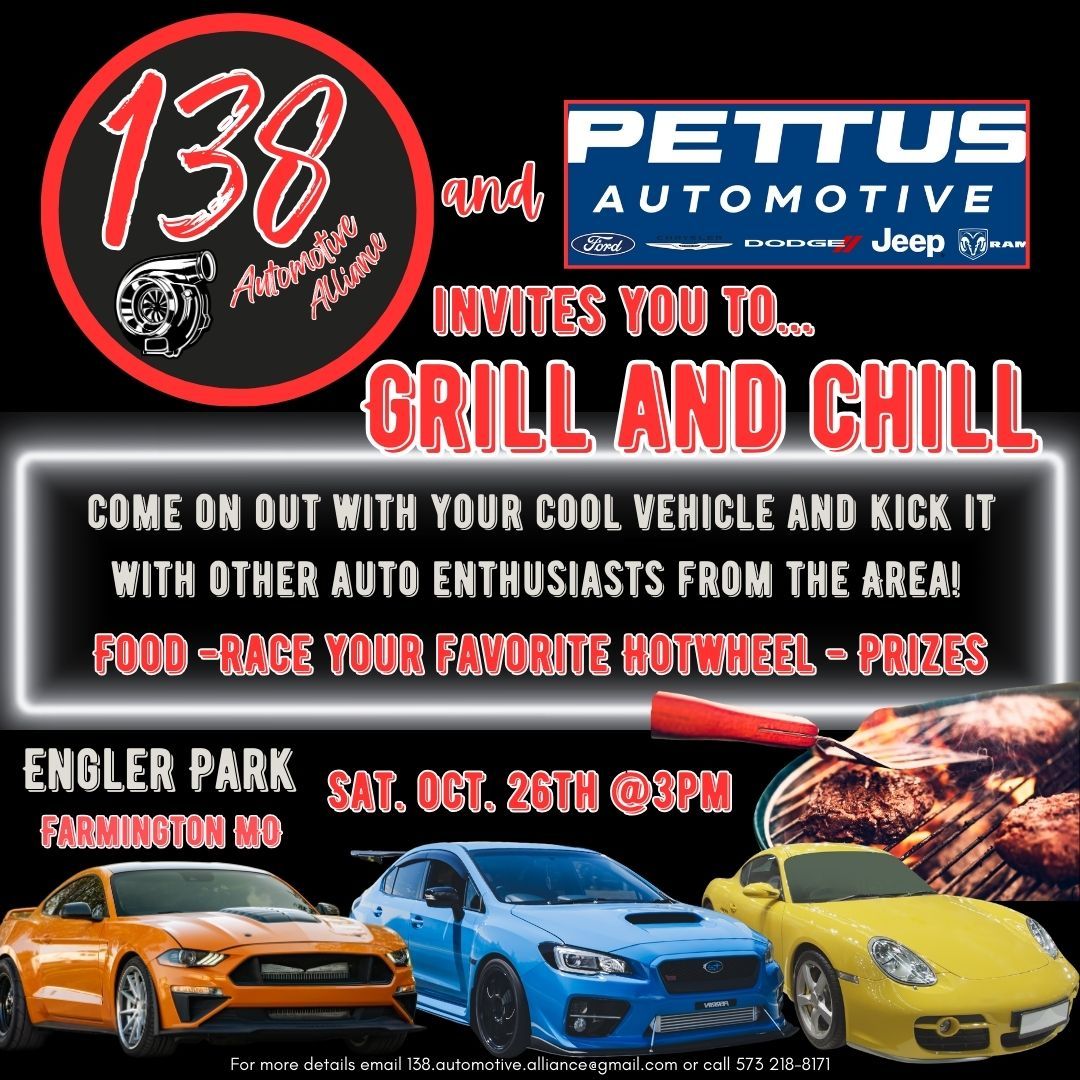 Grill and Chill Car Enthusiast Gathering