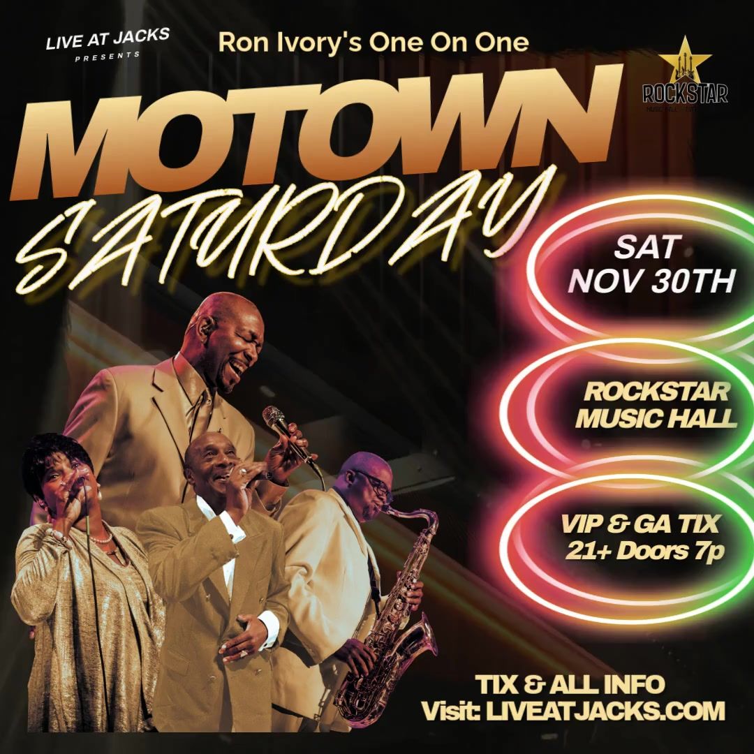 Motown Review featuring Ron Ivory's One On One LIVE @ Rockstar Music Hall