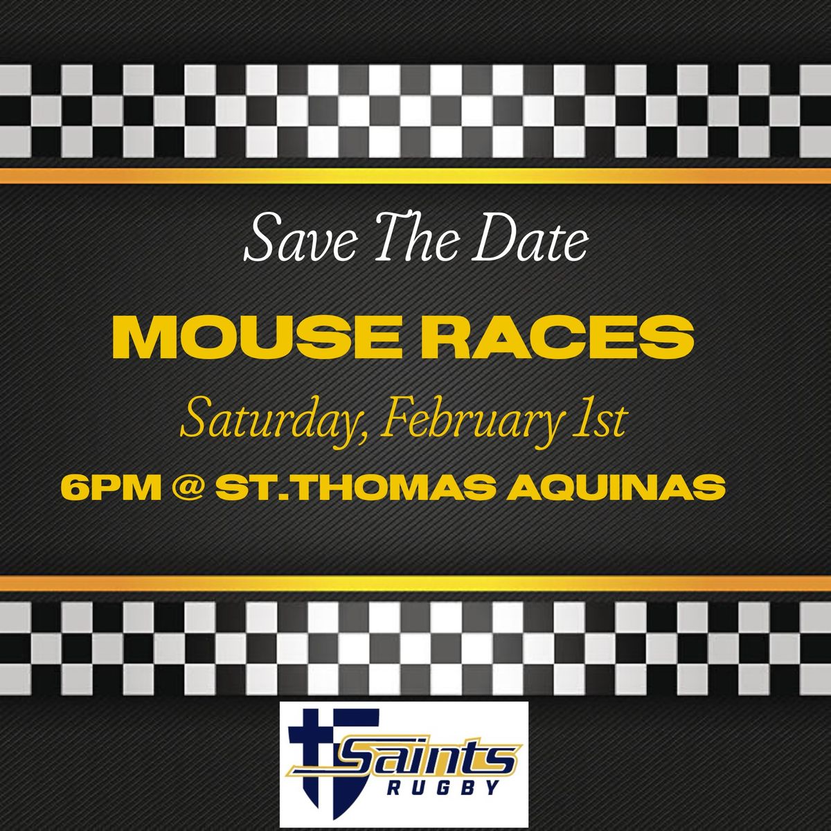 Saints Rugby MOUSE RACES fundraiser