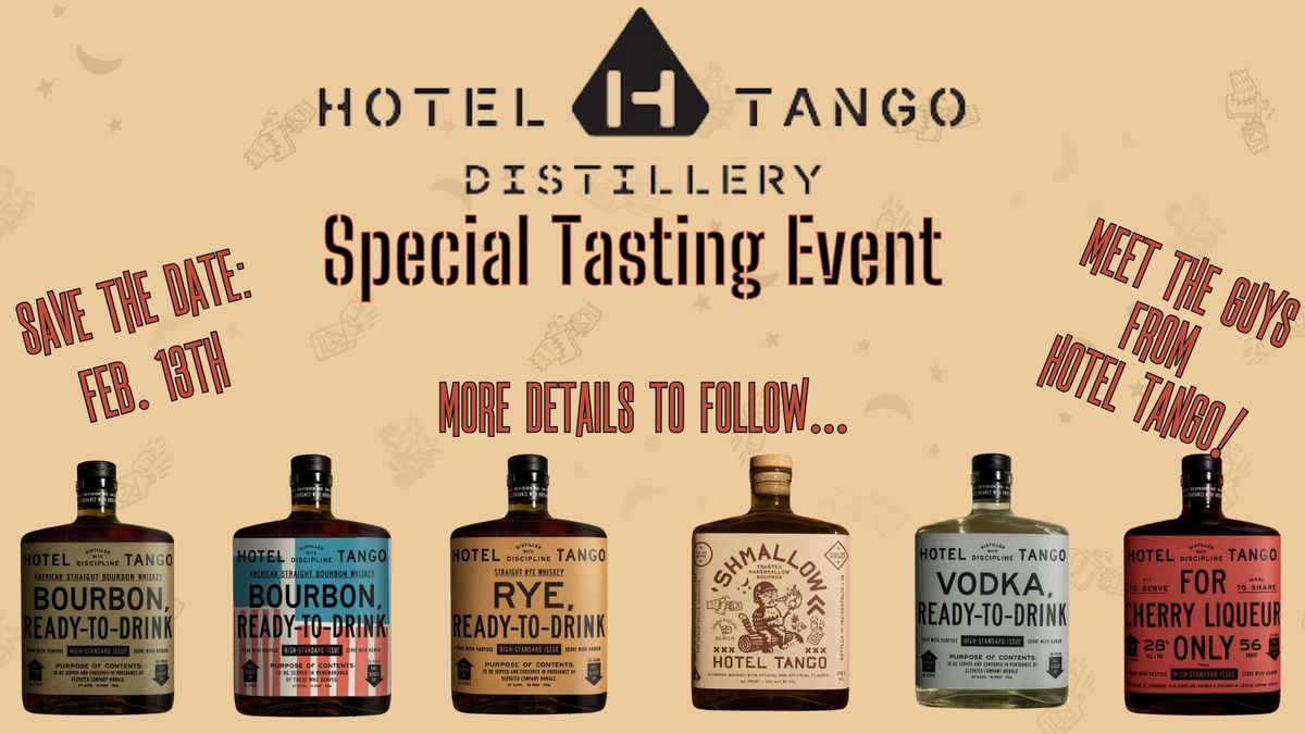 Hotel Tango Distillery Special Tasting