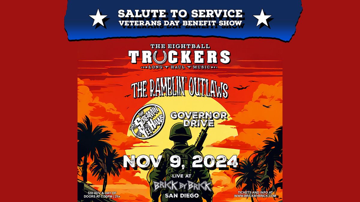 Veterans Day Benefit Show: 8 Ball Truckers with special guests at Brick by Brick