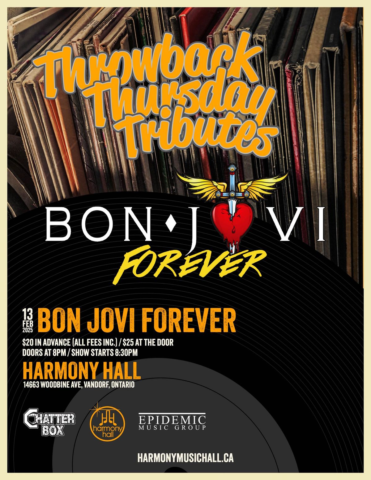 BON JOVI FOREVER (A Tribute to Bon Jovi)- Throwback Thursday Tributes at Harmony Hall