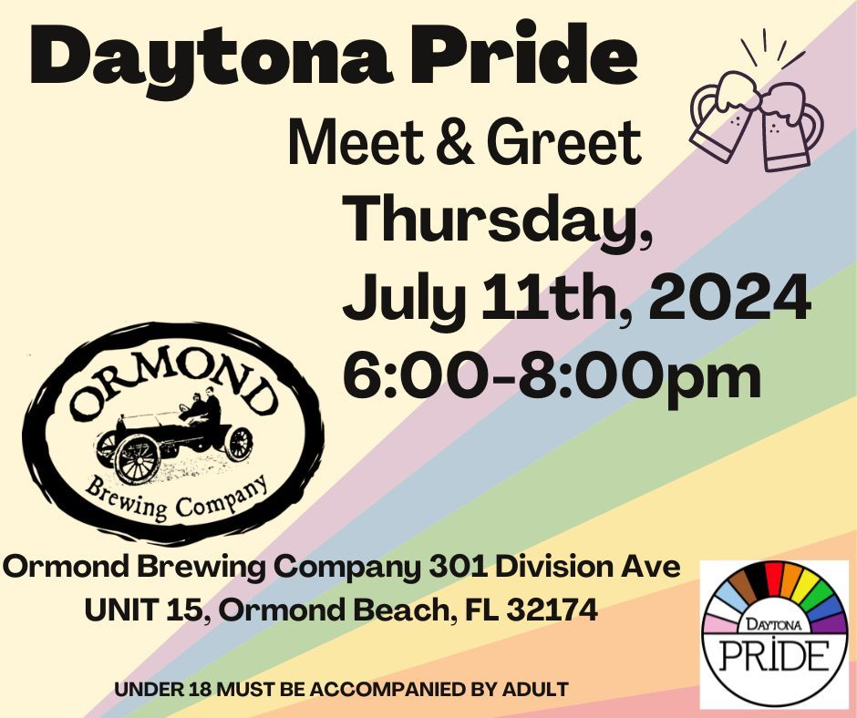 Daytona Pride Monthly Meet and Greet 