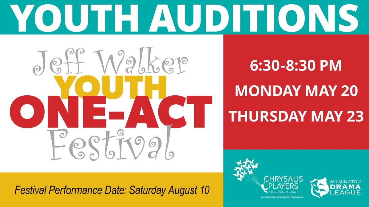 Jeff Walker Youth One Act Festival Auditions at Wilmington Drama League
