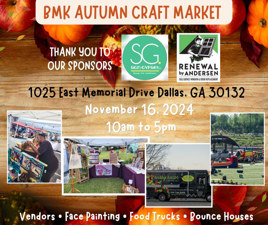 \ud83c\udf422024 BMK Autumn Craft Market\ud83c\udf42