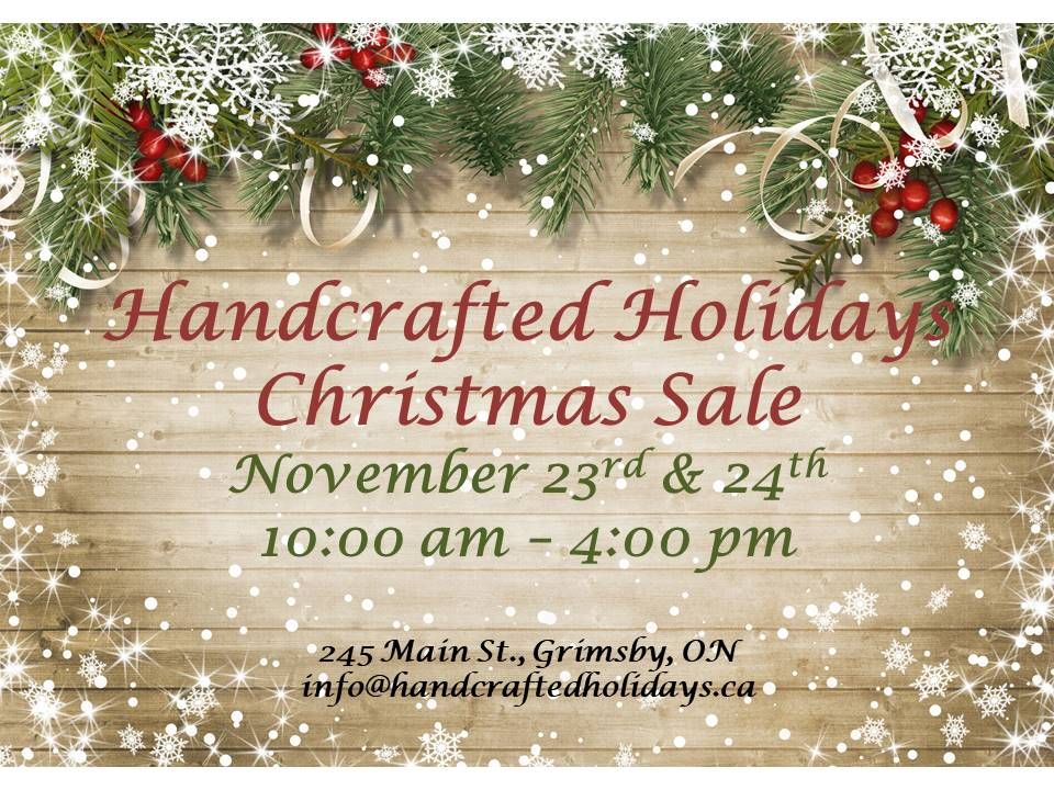 Handcrafted Holidays Christmas Sale