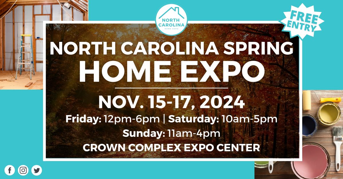 North Carolina Fall Home Expos - Nov. 15-17, 2024
