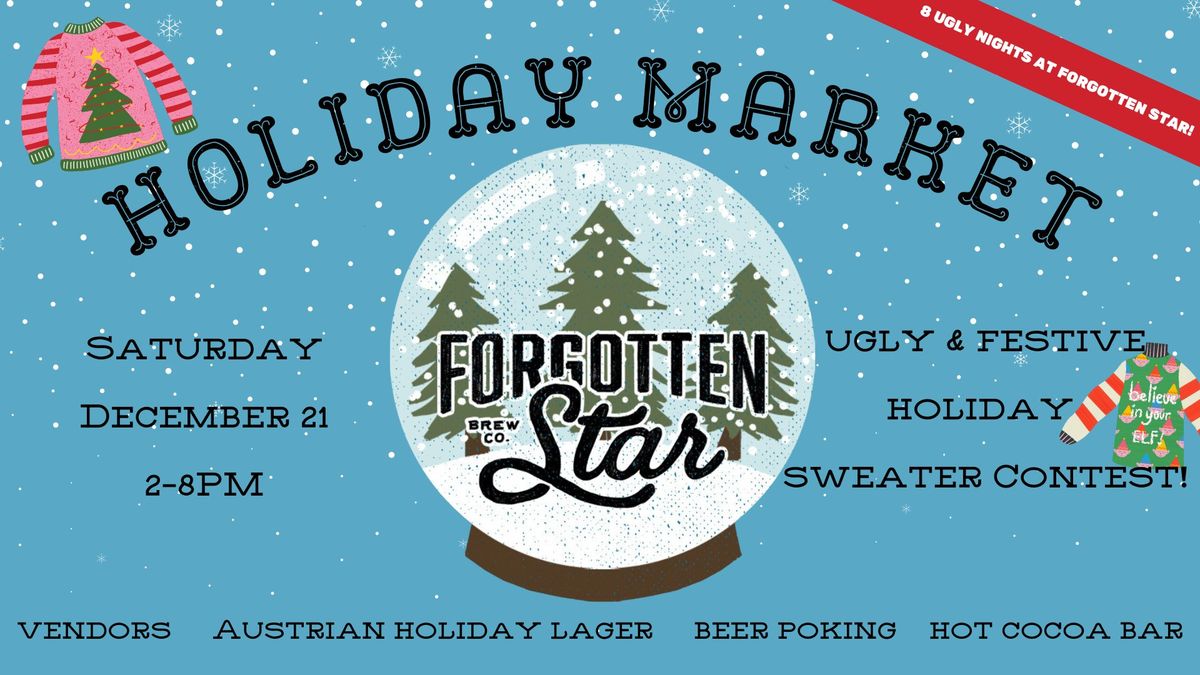 Holiday Market & Ugly Holiday Sweater Party at Forgotten Star Brewing