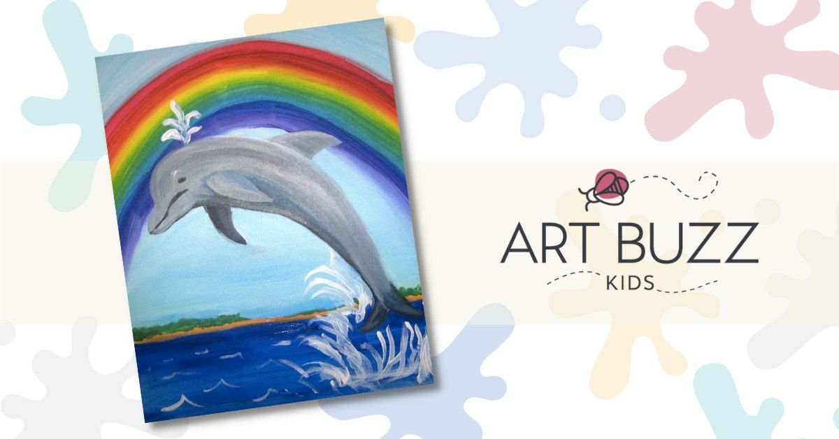 Kiddo Paint | Rainbow Dolphin