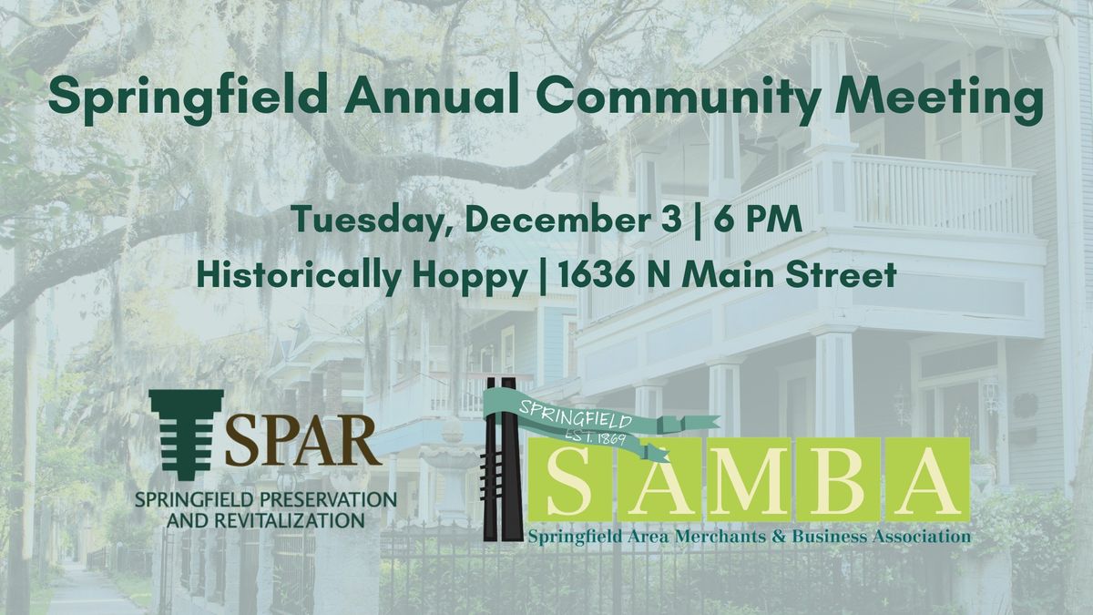 Springfield Annual Community Meeting