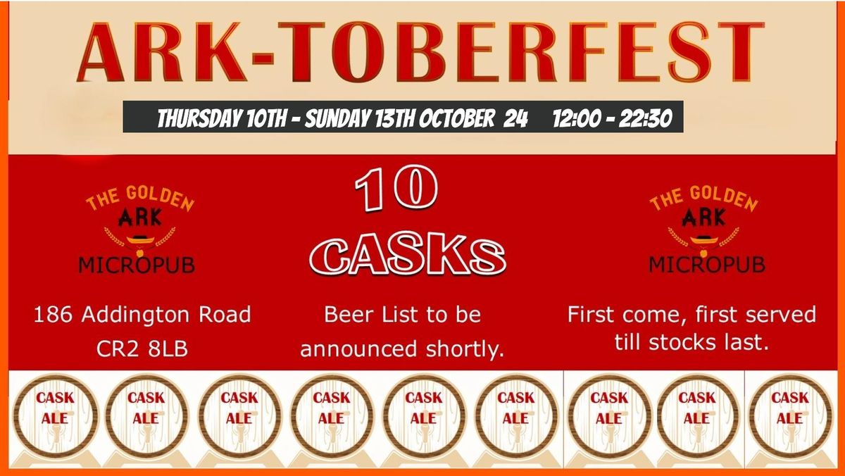 Ark-Toberfest 24 Beer Festival at the Ark