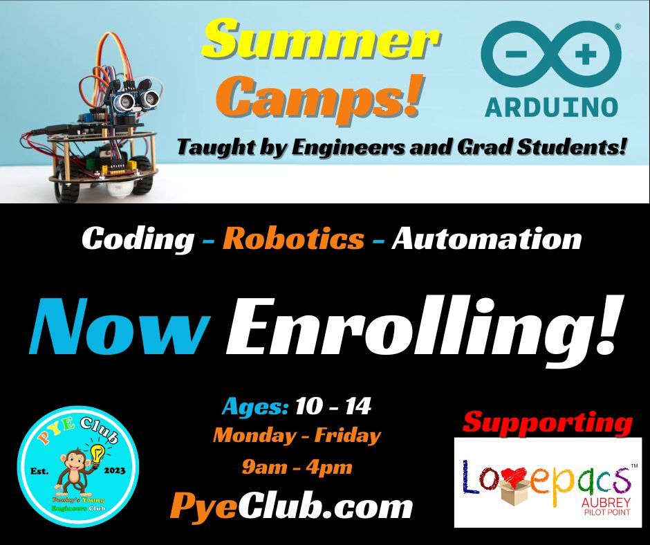 Coding\/Robotics Summer Camps ages 10-14