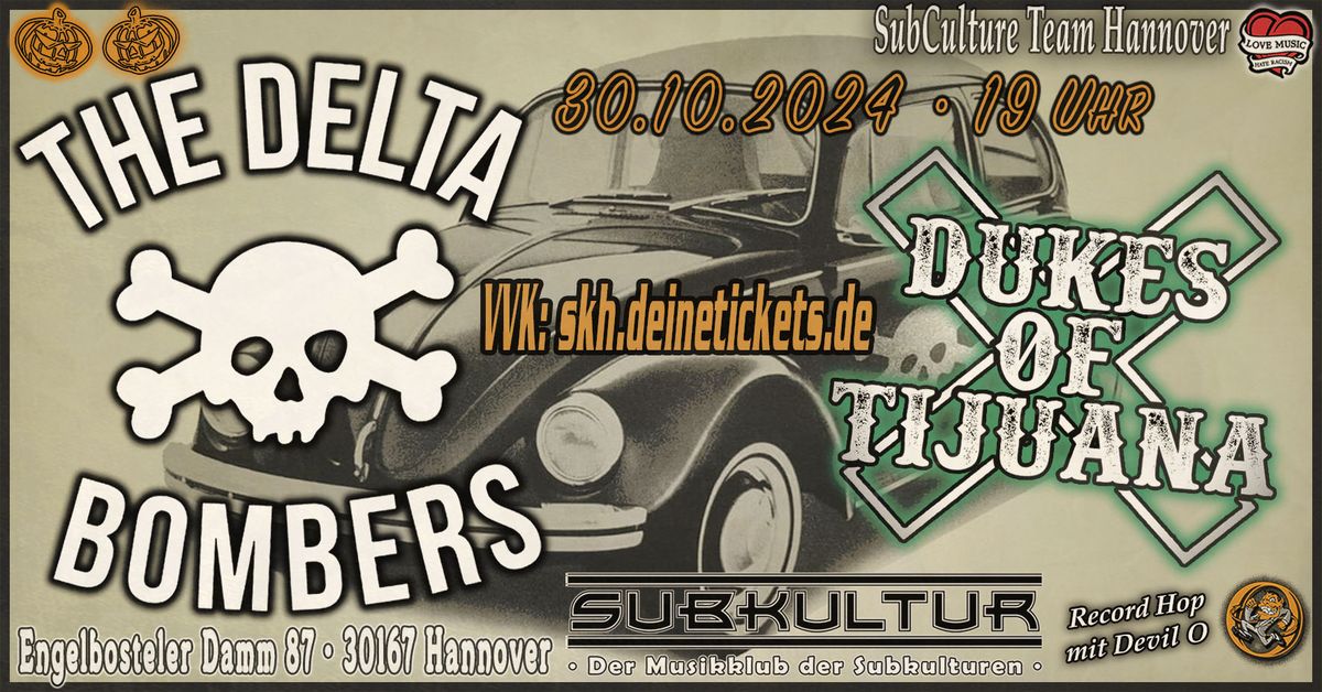 The Delta Bombers & Dukes Of Tijuana + Halloween Stomp mit Devil O