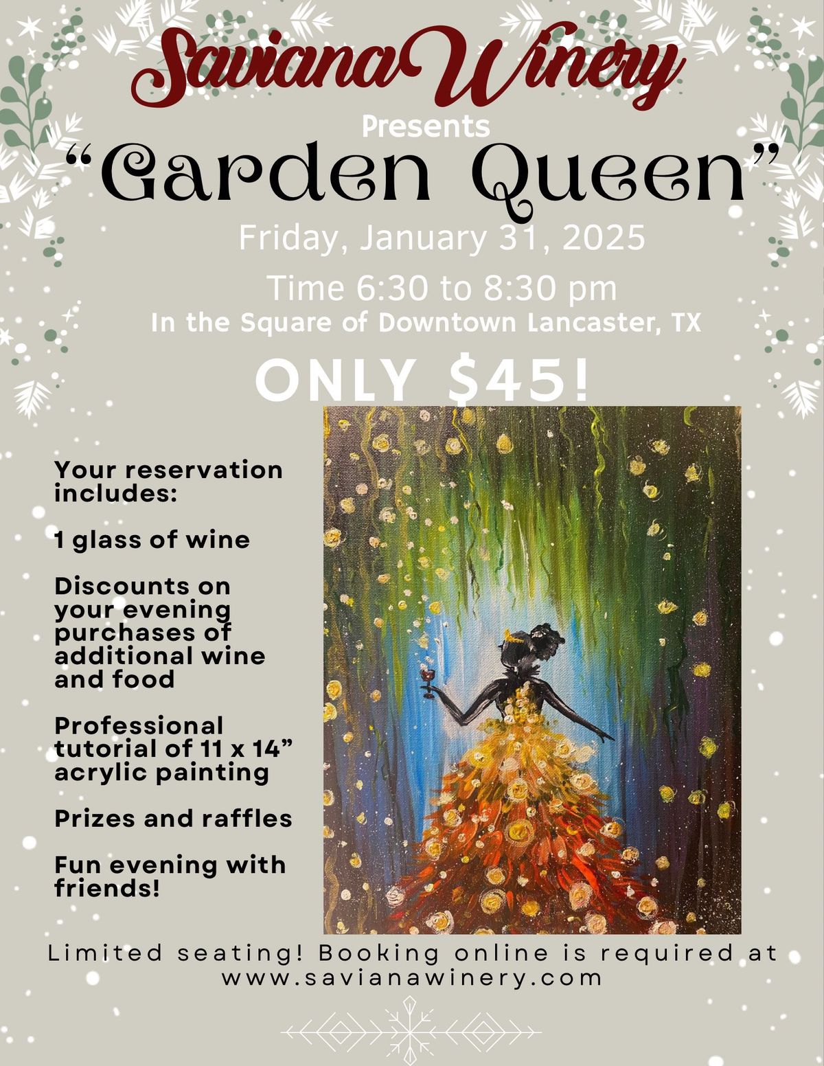 Garden Queen Paint Party