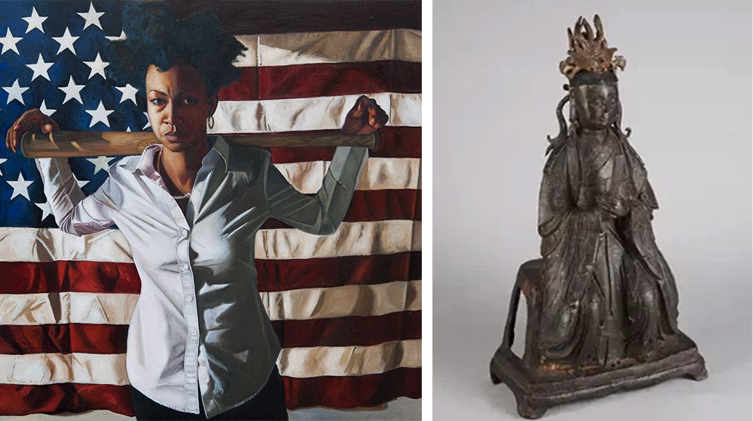 Gallery Gatherings: Roscoe Hall and Tylonn Sawyer; Chinese Goddess Figures